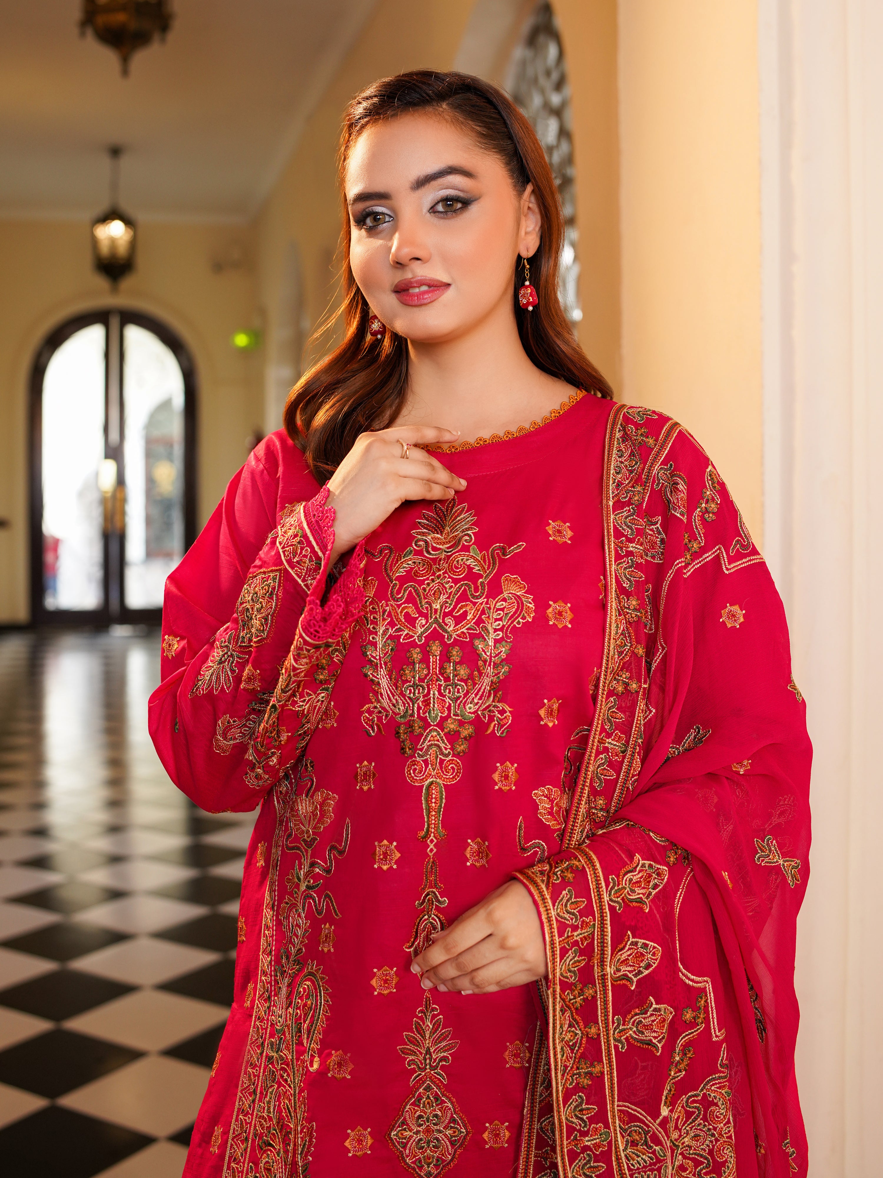 DIL-E-KHAS DG-853B (Unstitched Doria Viscose Collection)